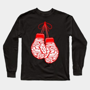 Boxing Glove Brains Long Sleeve T-Shirt